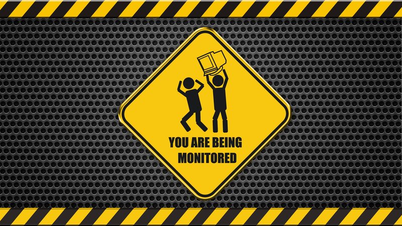 You Are Being Monitored Sign