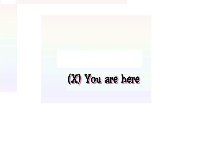 You are here sign