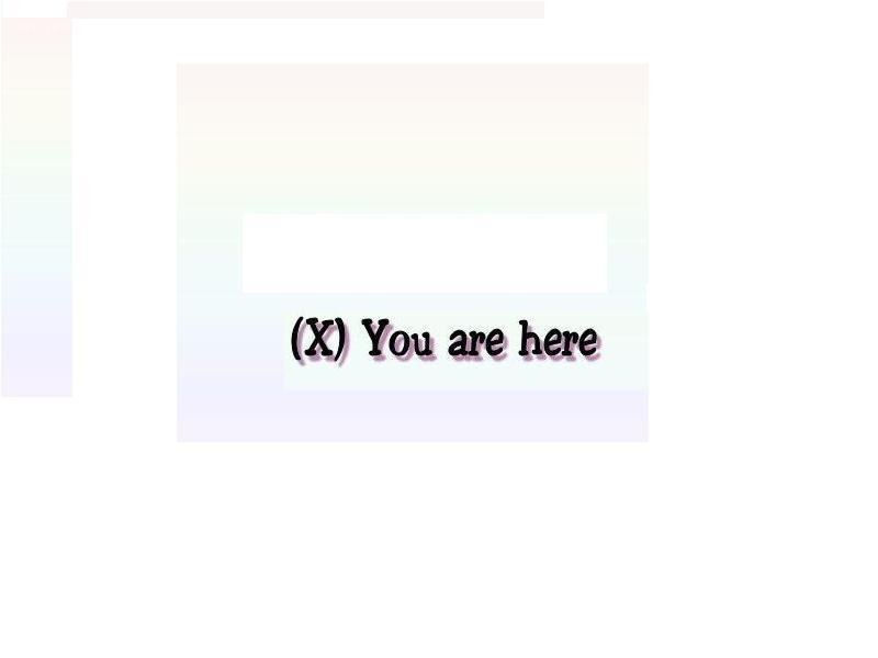 You are here sign