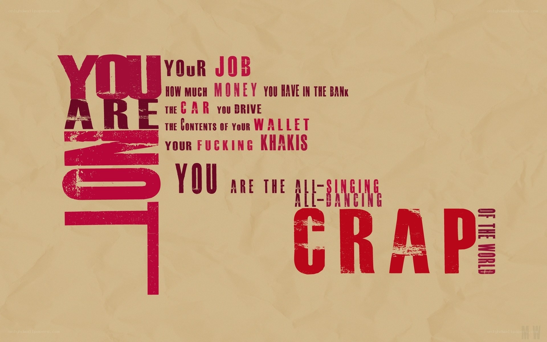 you are not crap