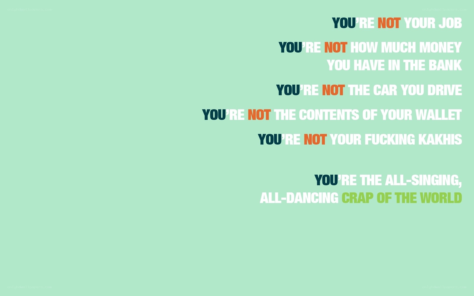 you're not your job