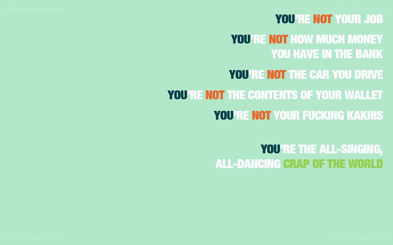 you're not your job