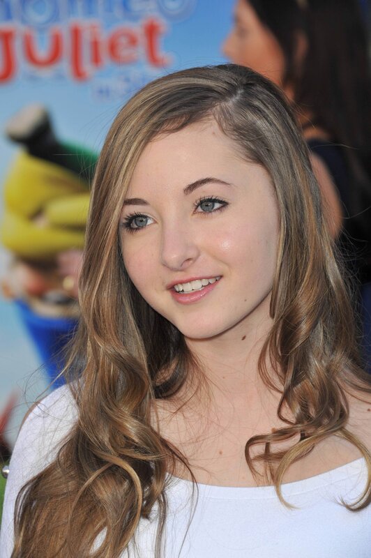 Young actress at movie premiere