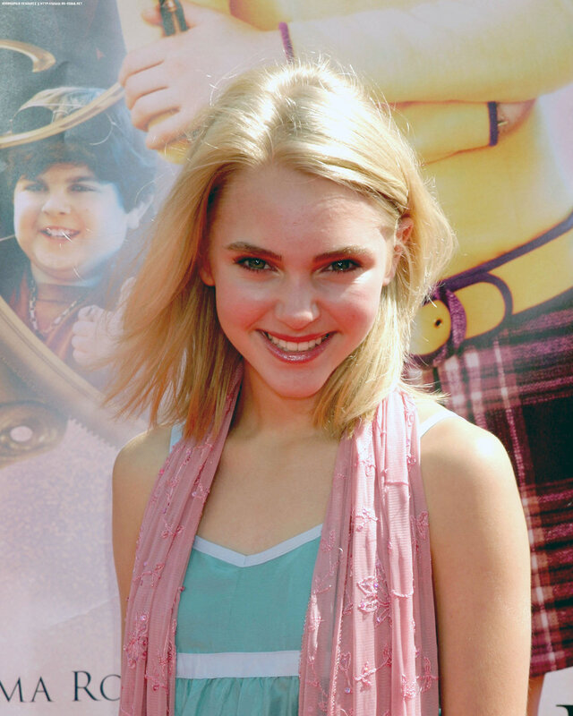 Young actress at movie premiere