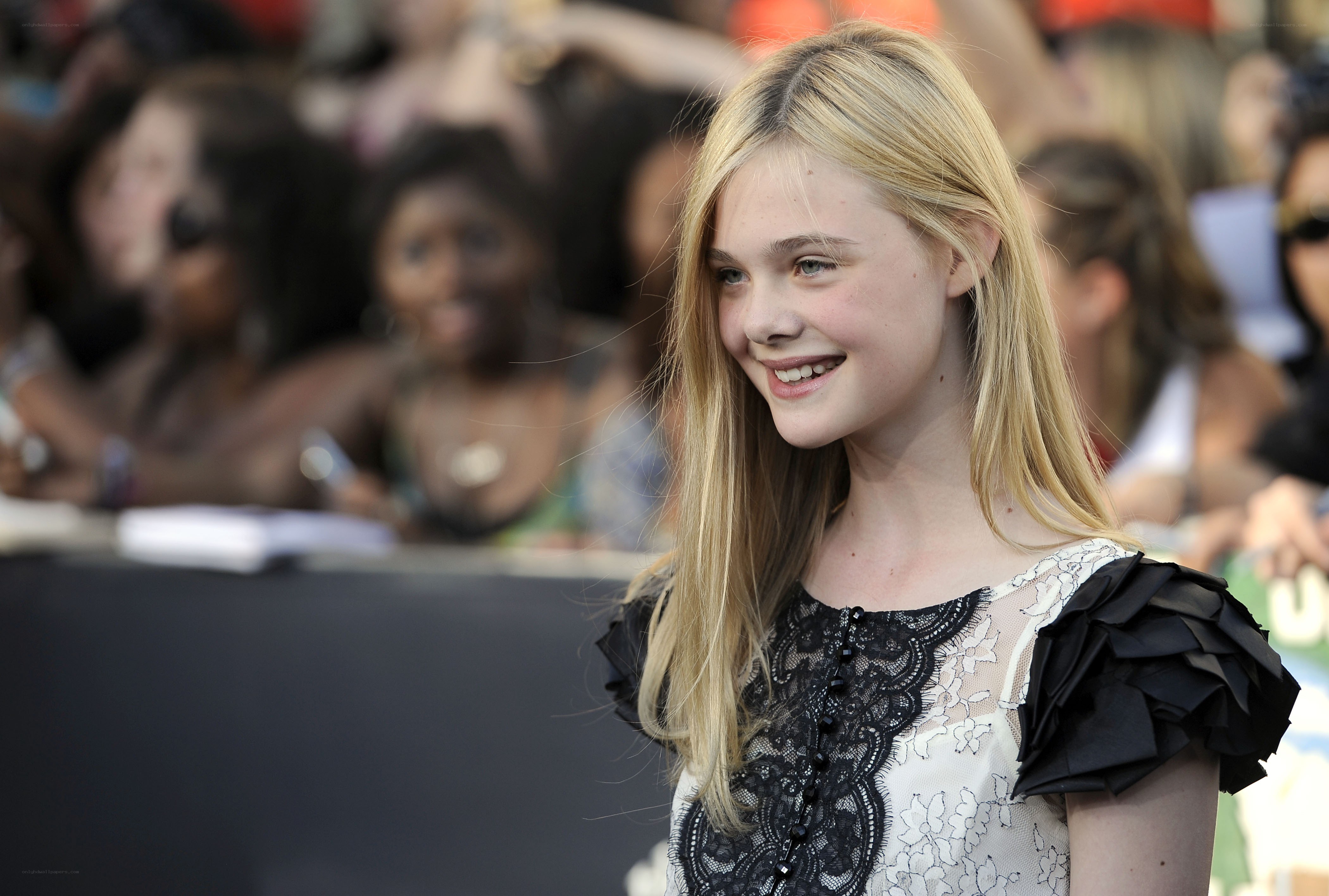 Young actress at public event