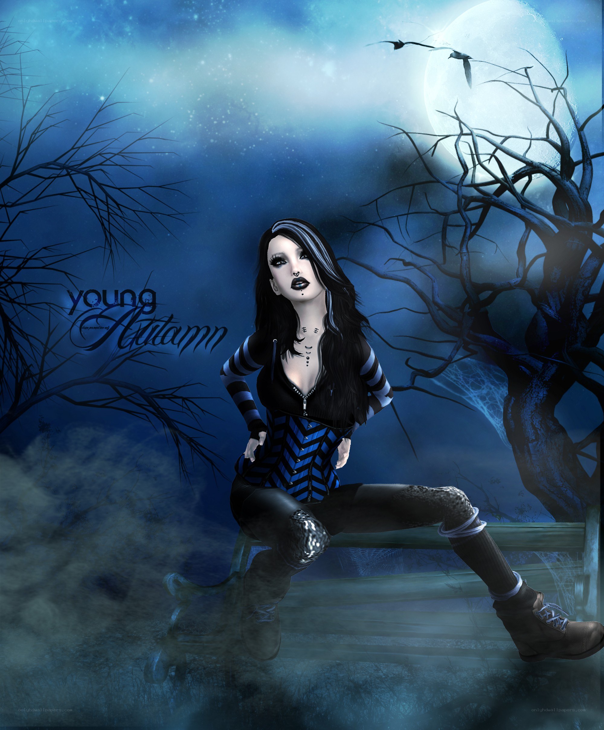 young autumn character art