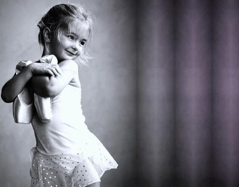Young Ballerina Girl — Black