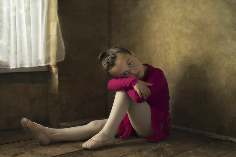 Young Ballerina Girl — Pink, Dramatic