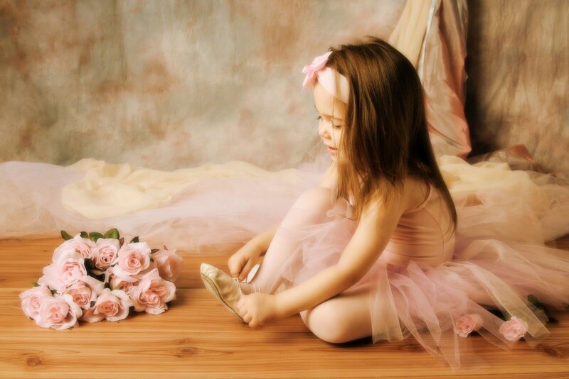 Young Ballerina Girl — Pink, Serene