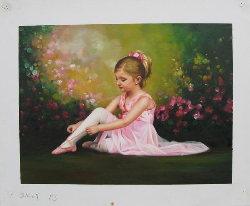 Young Ballerina Girl — Pink