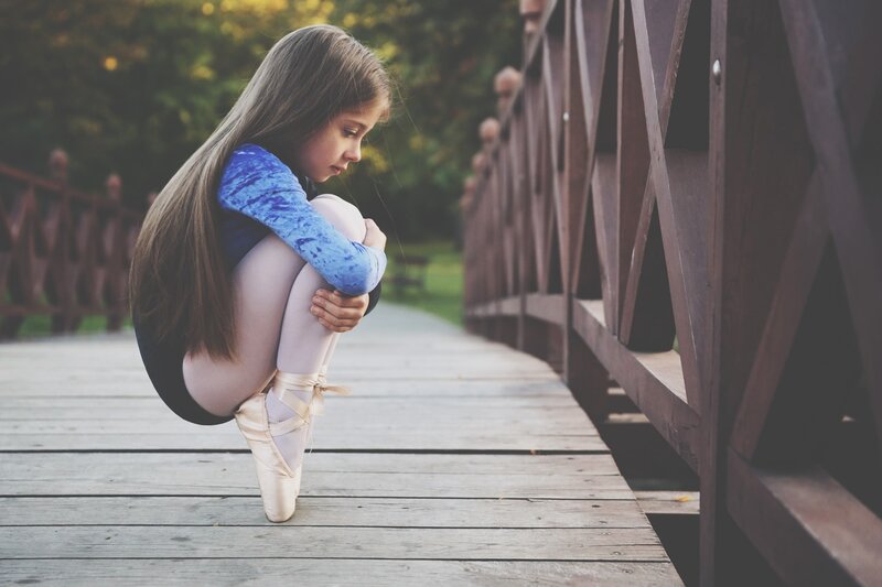 Young Ballerina on Bridge