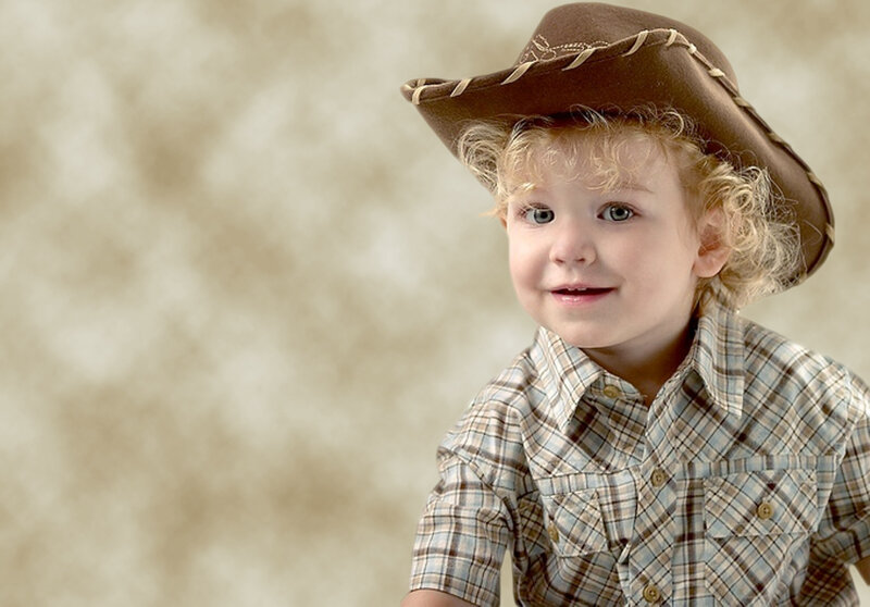 Young Boy in Cowboy Hat