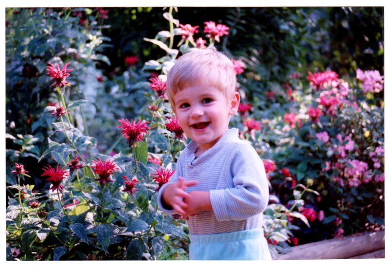 Young Boy in Garden