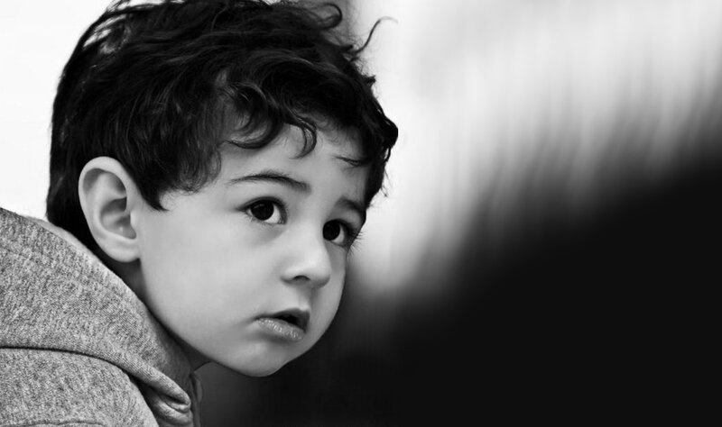 Young Boy in Hoodie