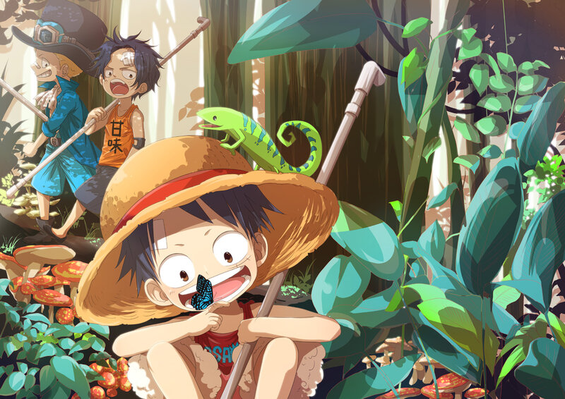 Young Boy in Jungle — Green
