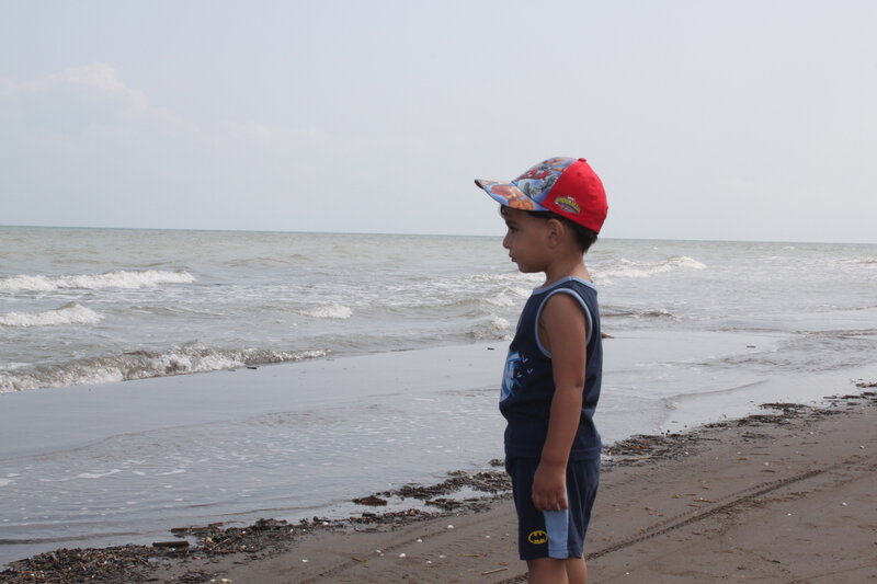 Young Boy on Beach