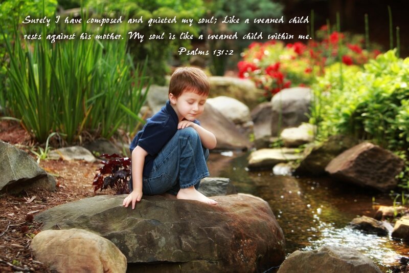 Young Boy on Rock