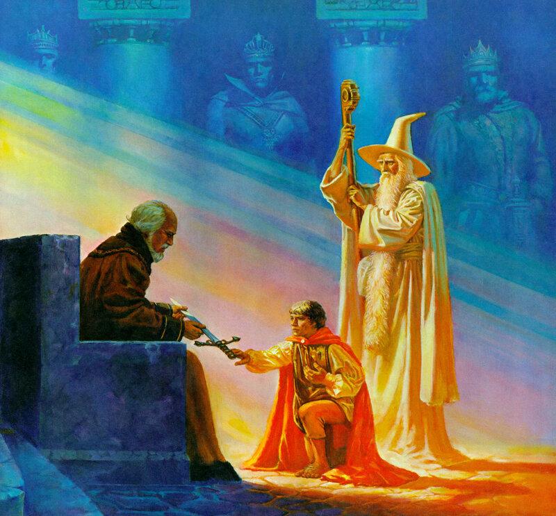 Young Boy Receiving Sword