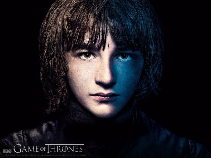 Young Boy with Brown Hair — Black, Dramatic