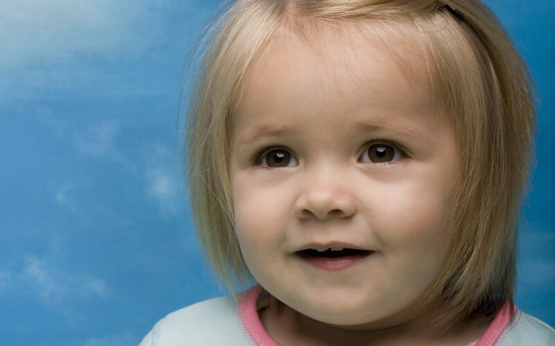 Young Child with Blonde Hair