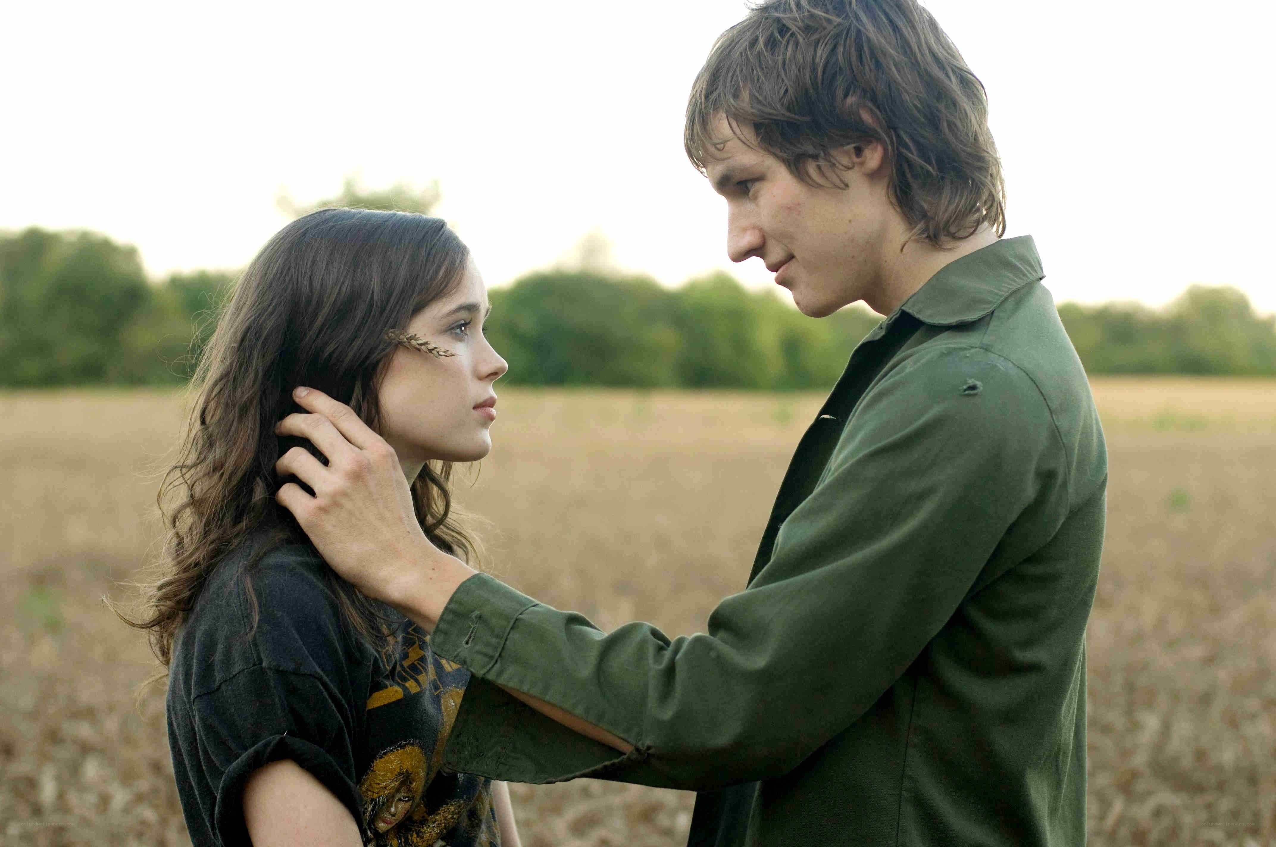 Young couple in a field