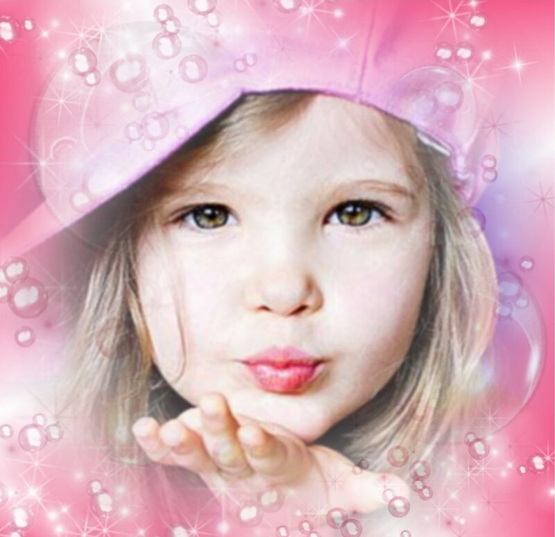 Young Girl Blowing Kiss