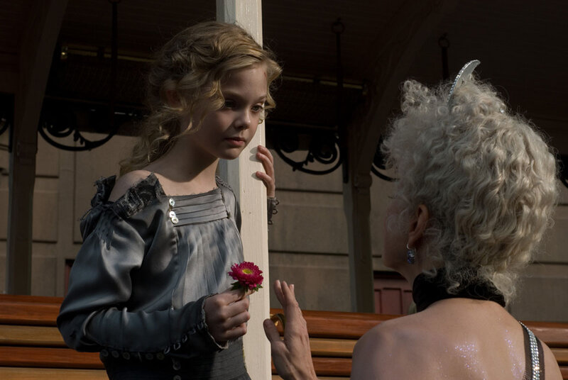 Young Girl Holding Flower — Gray