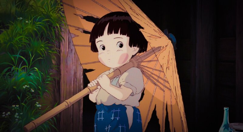 Young Girl Holding Umbrella