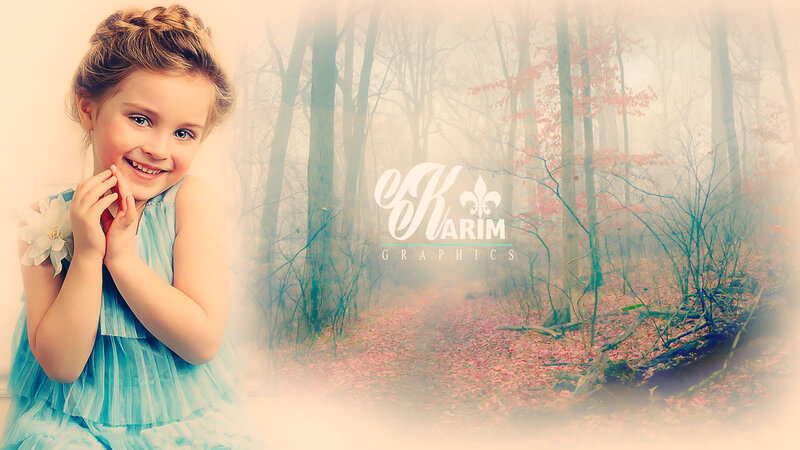 Young Girl in Blue Dress