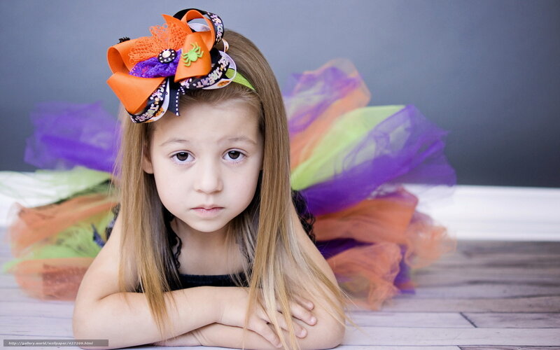 Young Girl in Costume — Purple