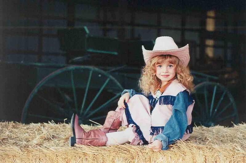 Young Girl in Cowboy Outfit