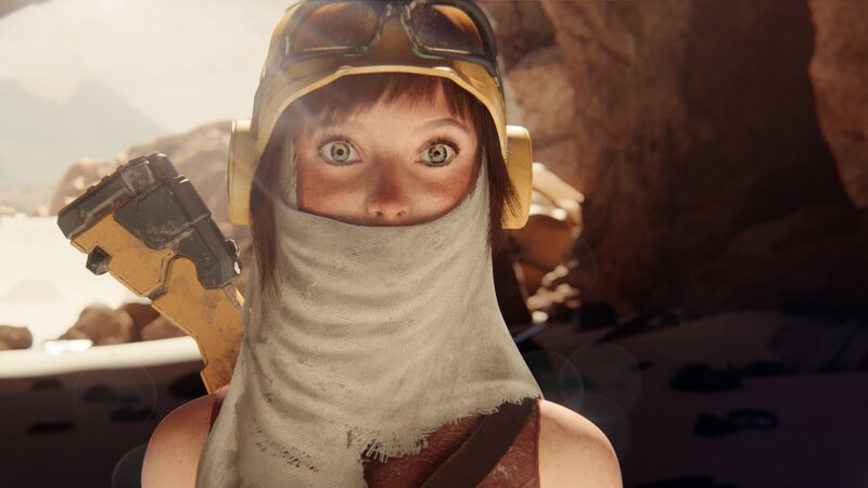 Young Girl in Desert Gear