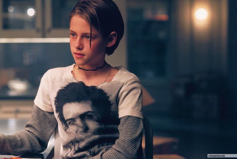 young girl in graphic t-shirt