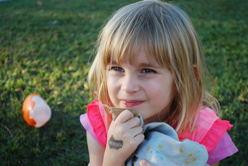 Young Girl in Grass — Green, Calm