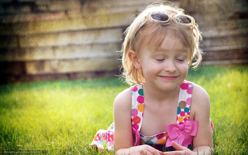 Young Girl in Grass — Green, Peaceful