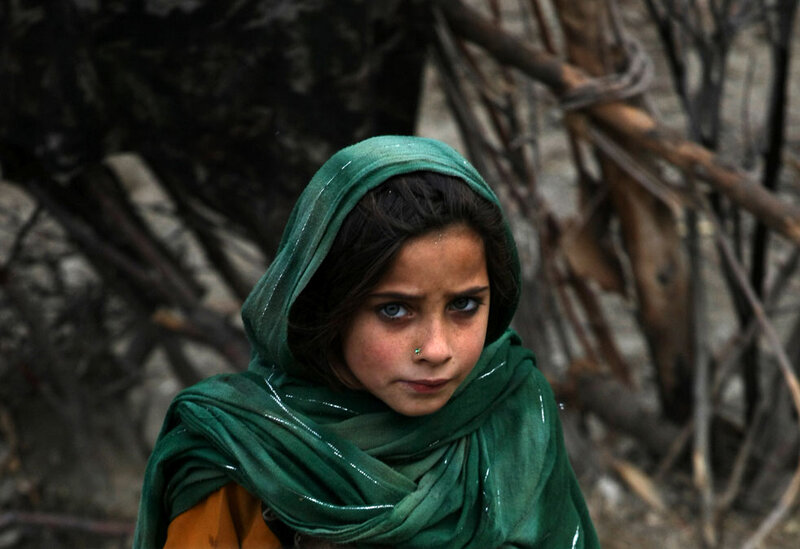 Young Girl in Green Scarf