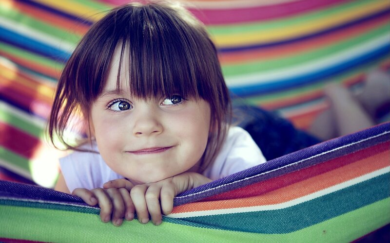 Young Girl in Hammock