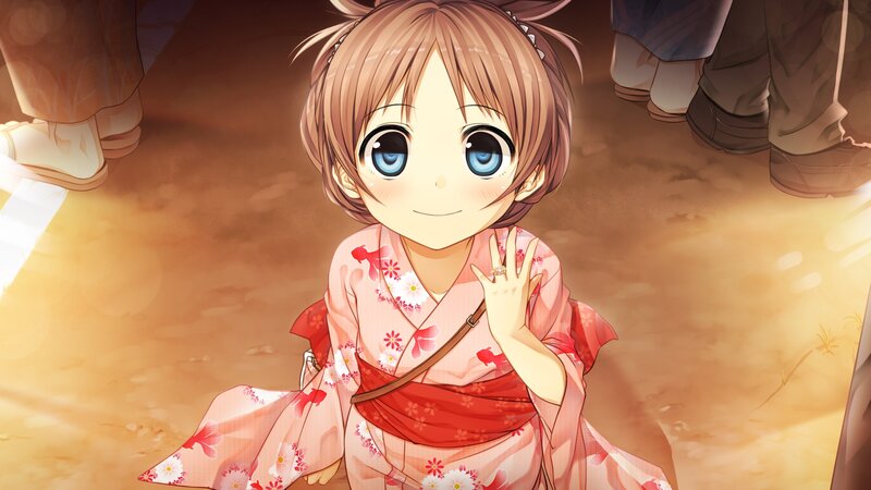 Young Girl in Kimono — Pink