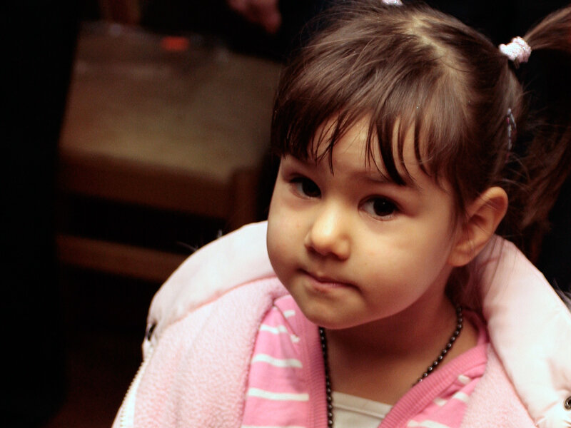 Young Girl in Pink Jacket