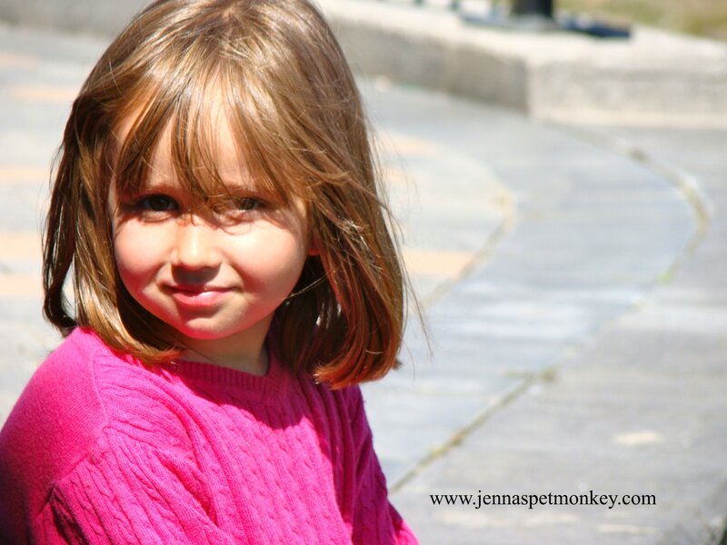 Young Girl in Pink Sweater