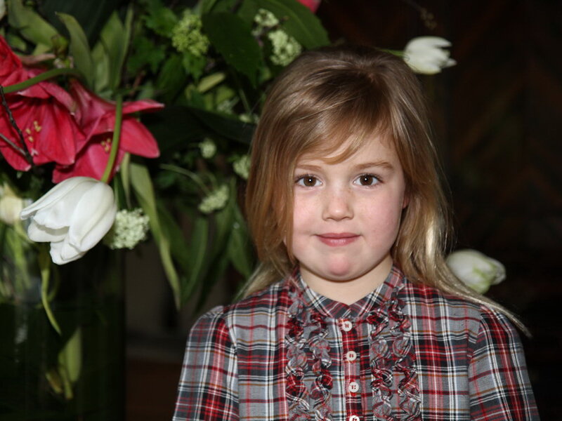 Young Girl in Plaid Shirt