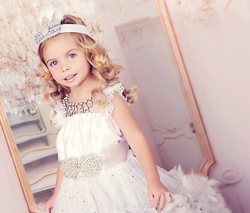 Young Girl in Princess Dress
