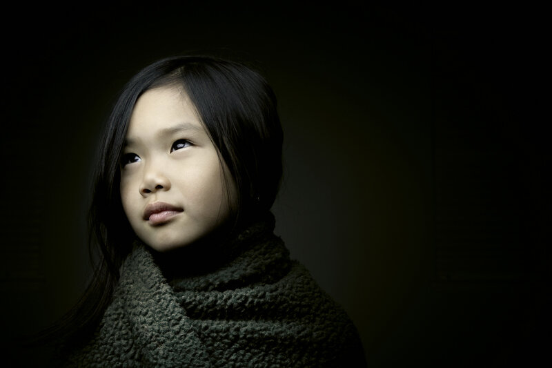 Young Girl in Scarf