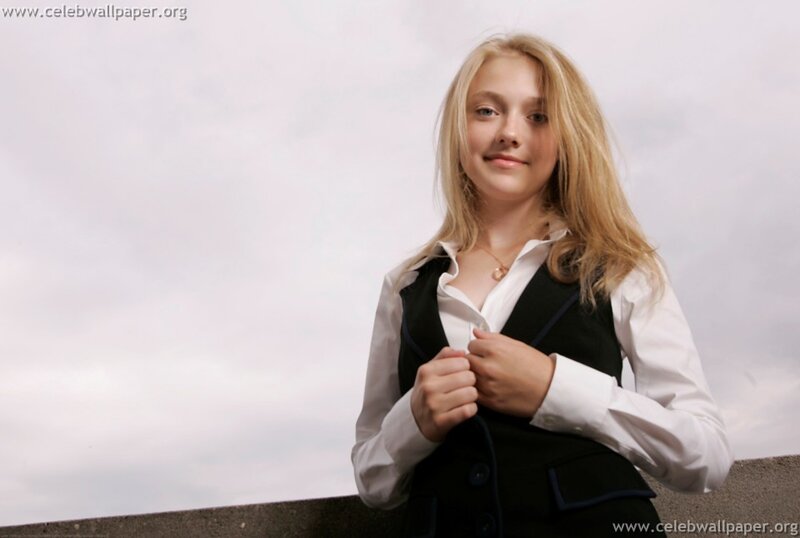 Young Girl in School Uniform — White