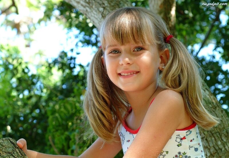 Young Girl in Tree