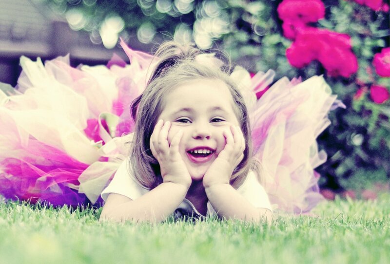 Young Girl in Tutu — Green