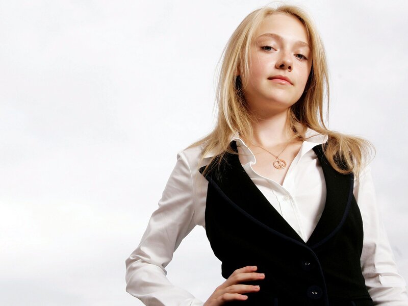 Young Girl in Vest — White, Neutral