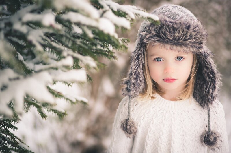 Young Girl in Winter Hat