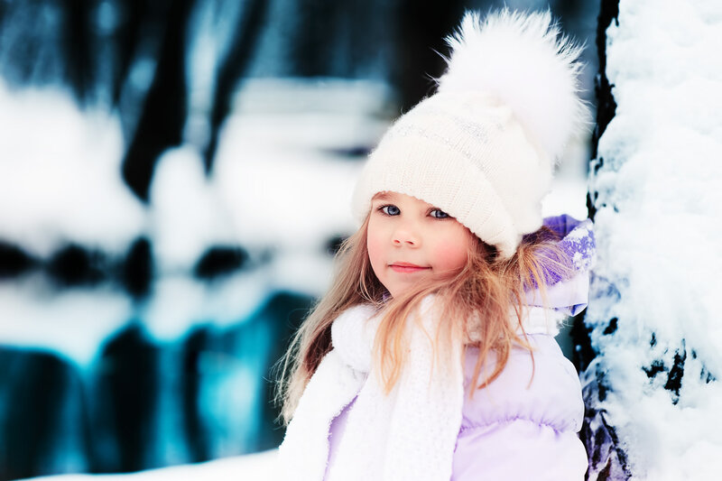Young Girl in Winter
