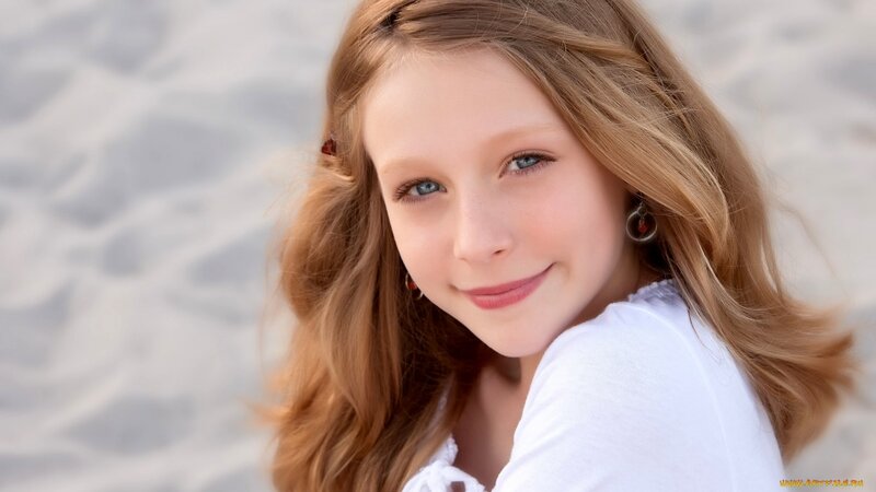 Young Girl on Beach — Blonde